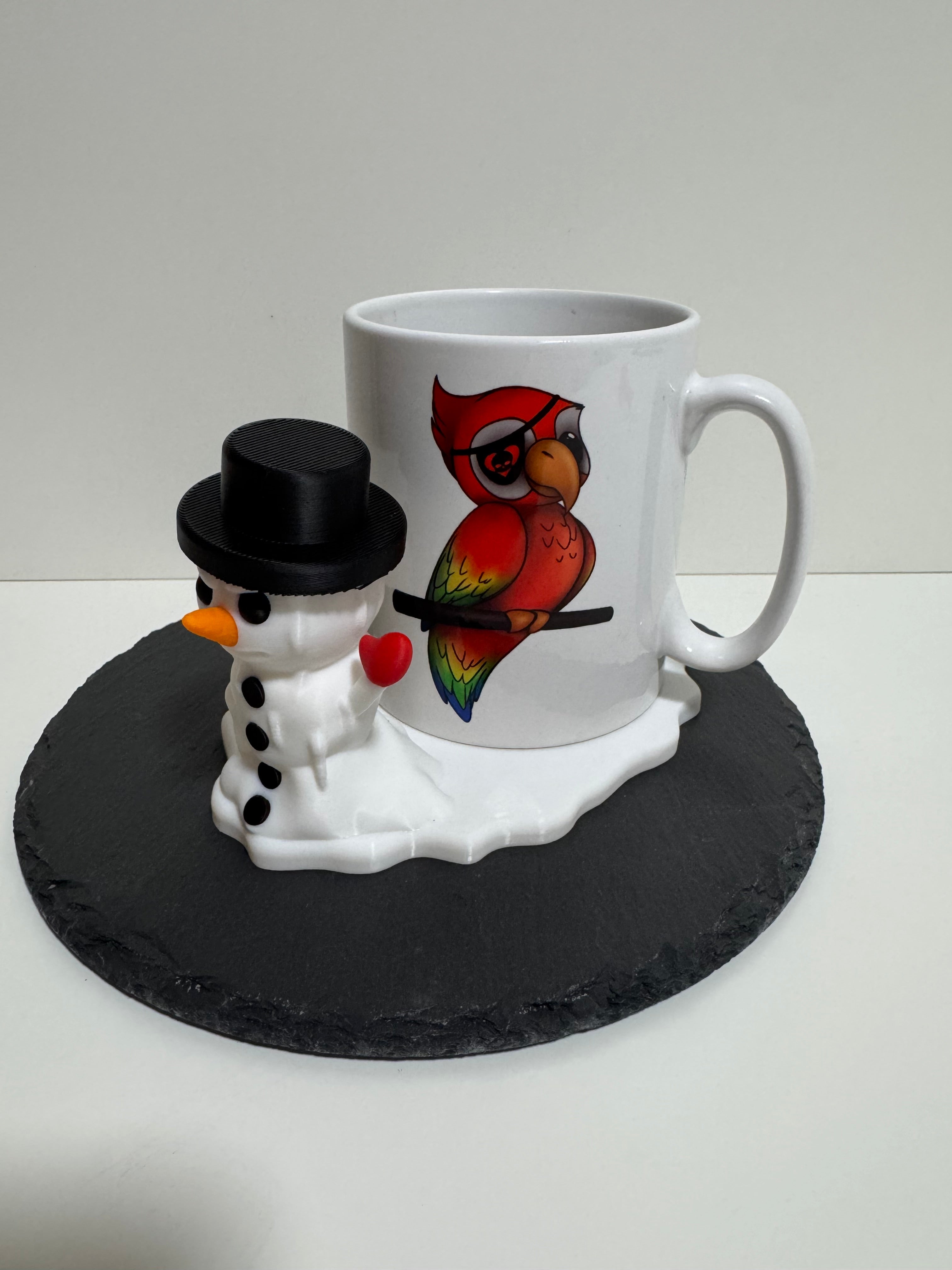 Der Grumpy Melty: Schmelzender Schneemann - Untersetzer