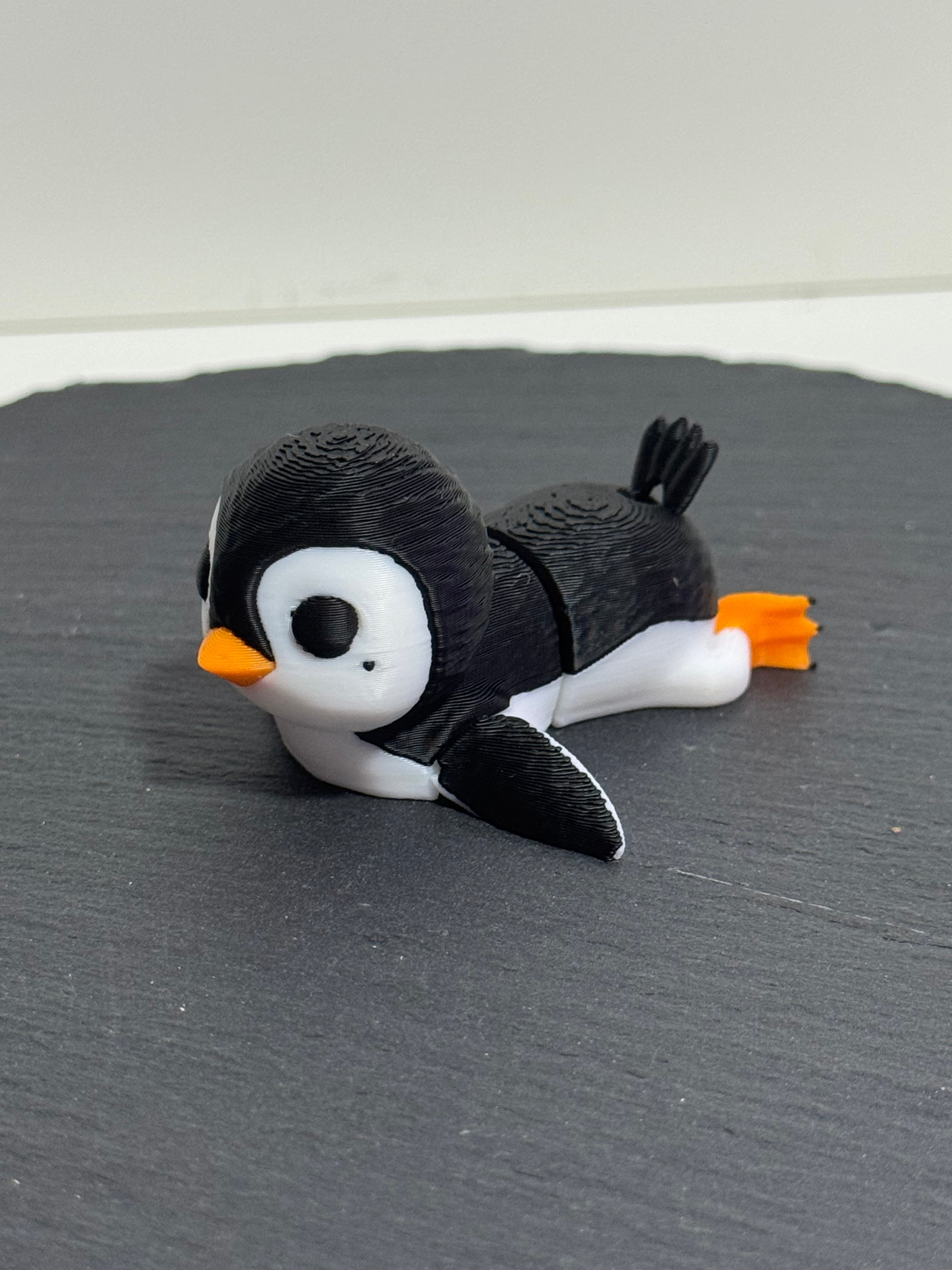 Kleiner Pinguin – 3D-gedruckter Schlüsselanhänger | Niedlich, beweglich & alltagsfreundlich