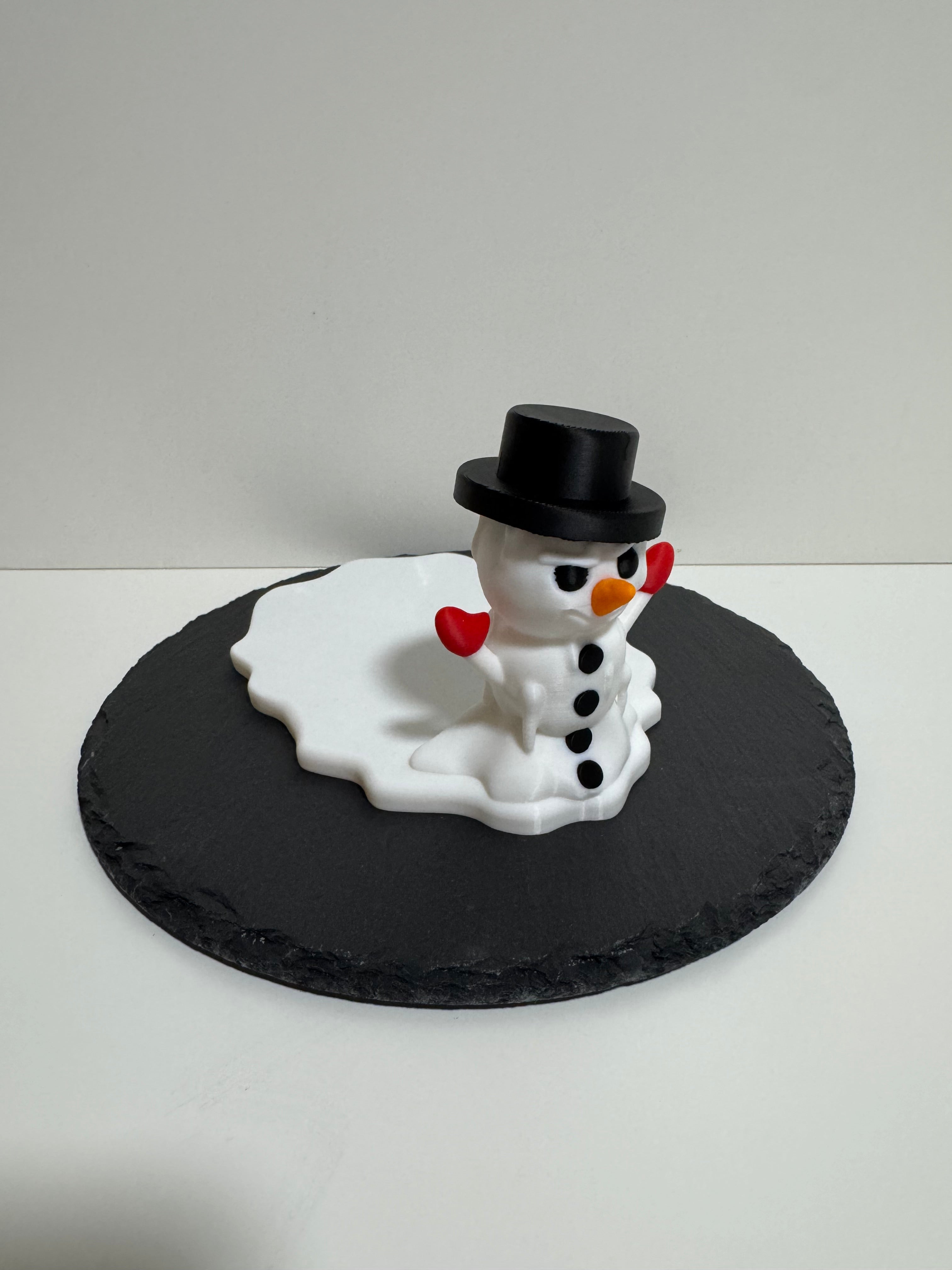 Der Grumpy Melty: Schmelzender Schneemann - Untersetzer