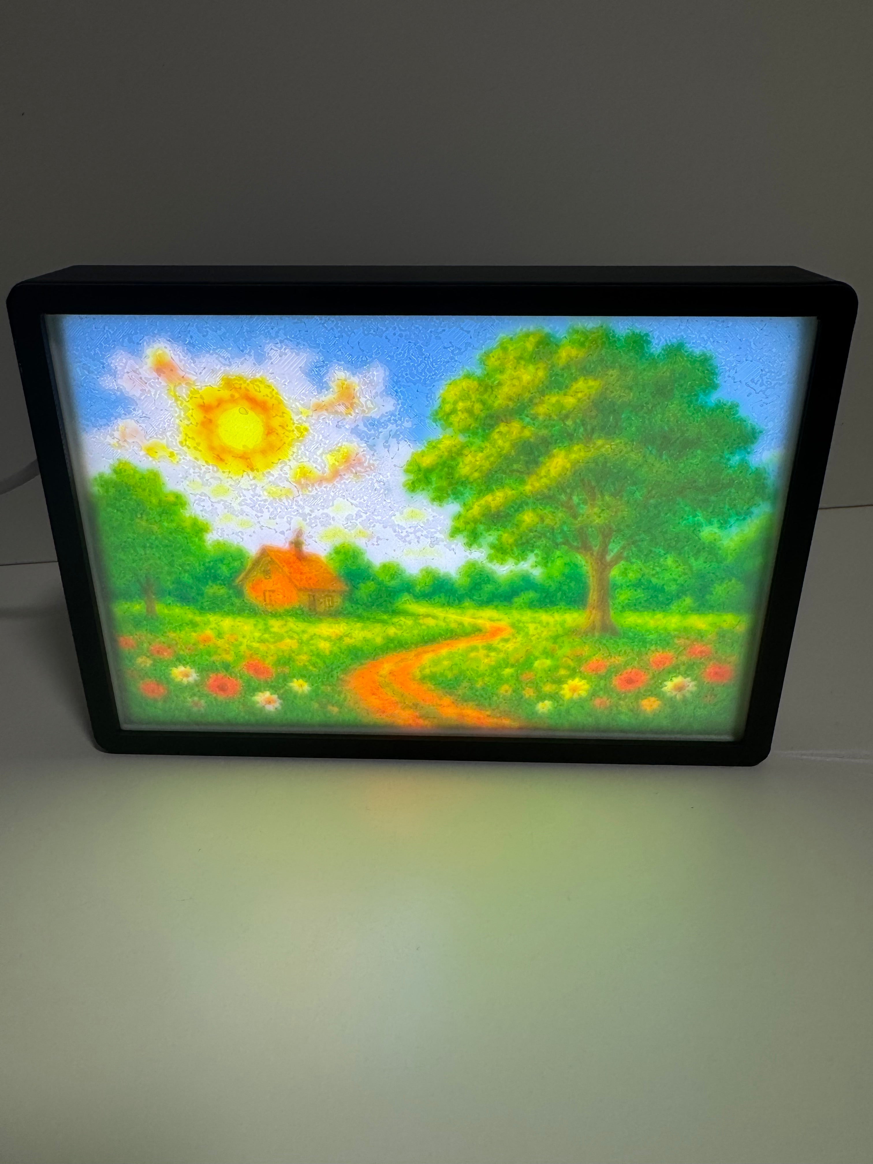 Lithophane 3D-Bild – Vier Jahreszeiten Set