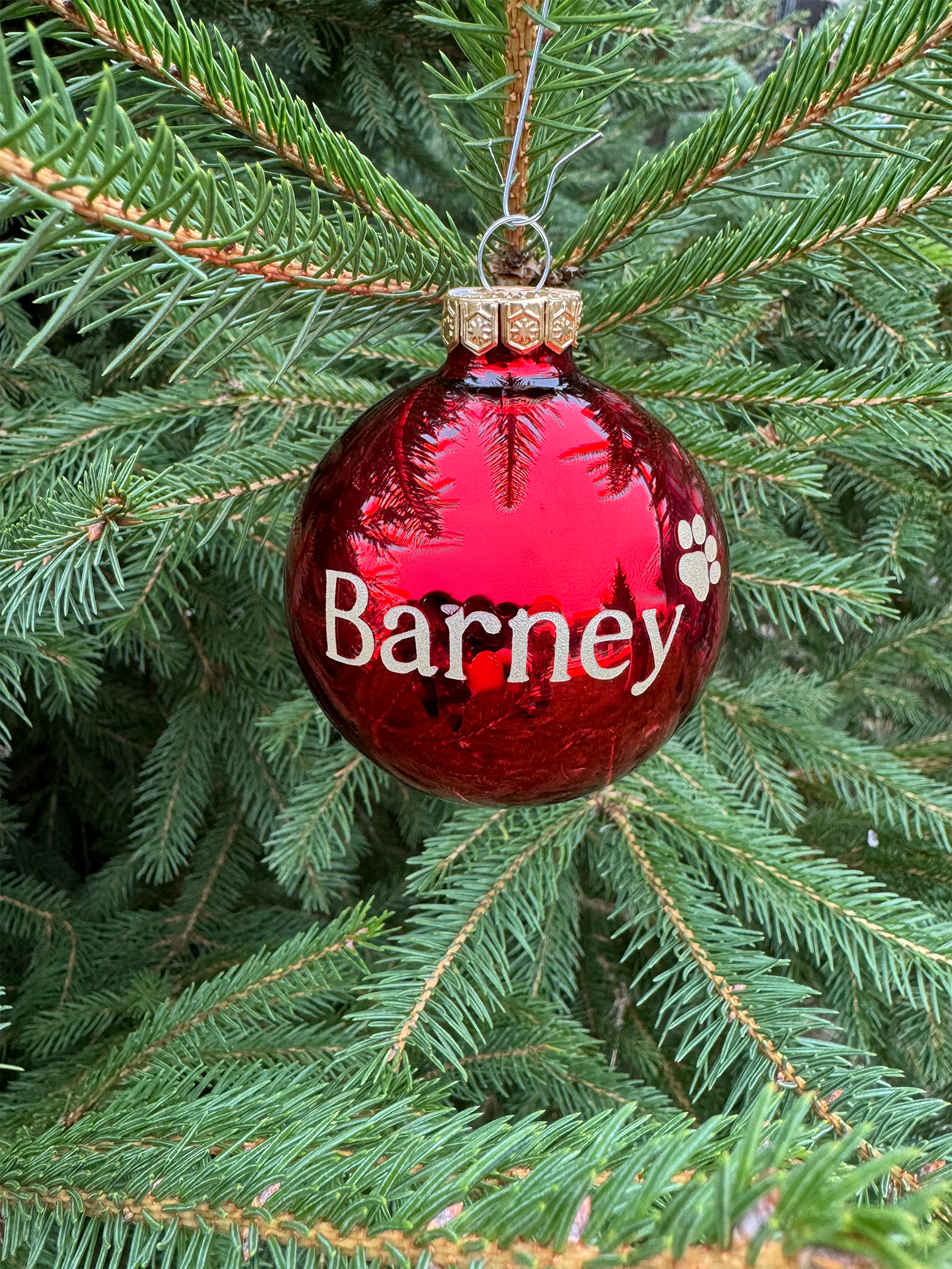 Personalisierte Weihnachtskugel mit Namen – Hochwertig & Liebevoll Geplottet